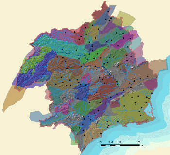 Mapa de la red piezométrica
