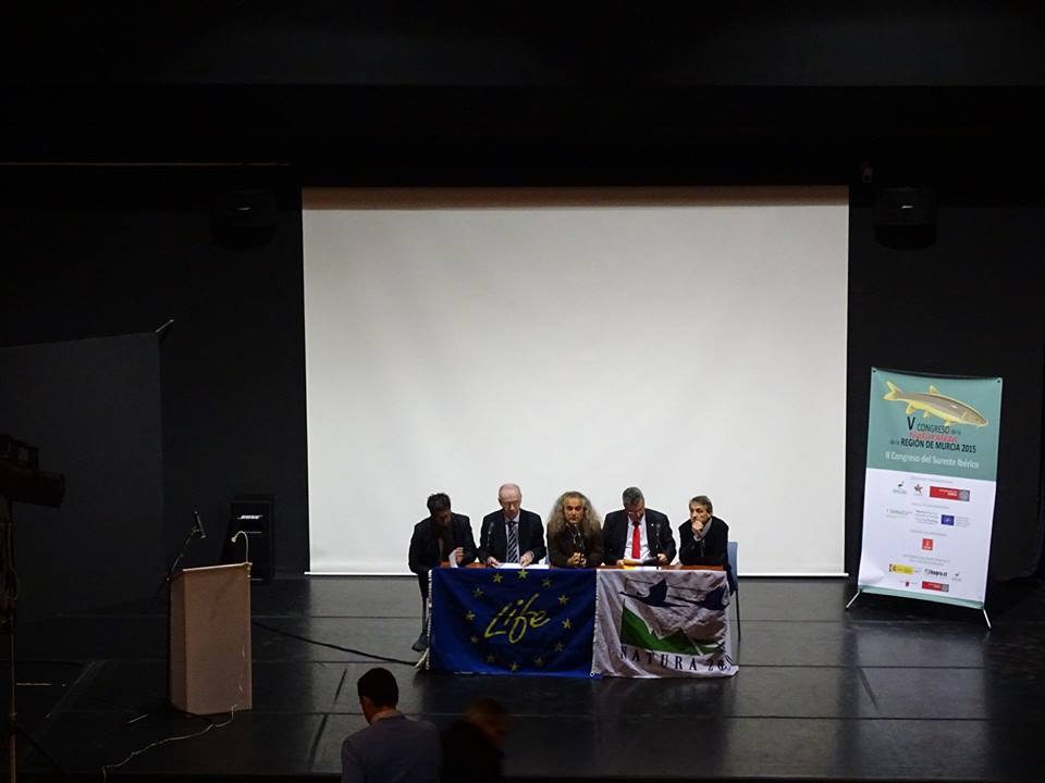 Ver la imagen en tamaño real. Apertura del V Congreso de la naturaleza de la Región de Murcia y II congreso del Sureste Ibérico organizado en el contexto del LIFE+SEGURARIVERLINK