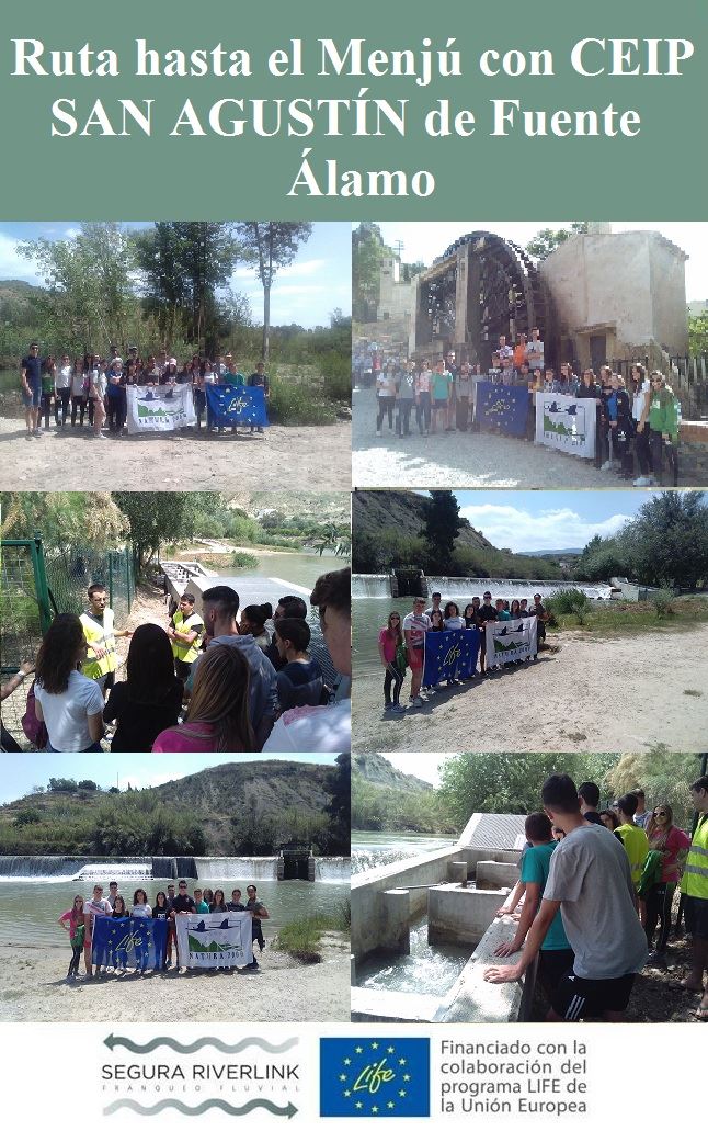 Ver la imagen en tamaño real. Actividad divulgativa del LIFE+SEGURARIVERLINK con el CEIP San Agustín