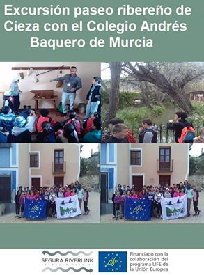 Ver la imagen en tamaño real. El Colegio Andrés Baquero visita el río de la mano del LIFE+SEGURARIVERLINK
