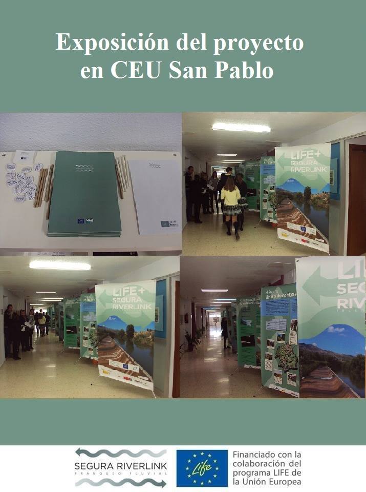 Ver la imagen en tamaño real. Acciones de divulgación del LIFE + SEGURA RIVERLINK llegan al colegio CEU San Pablo