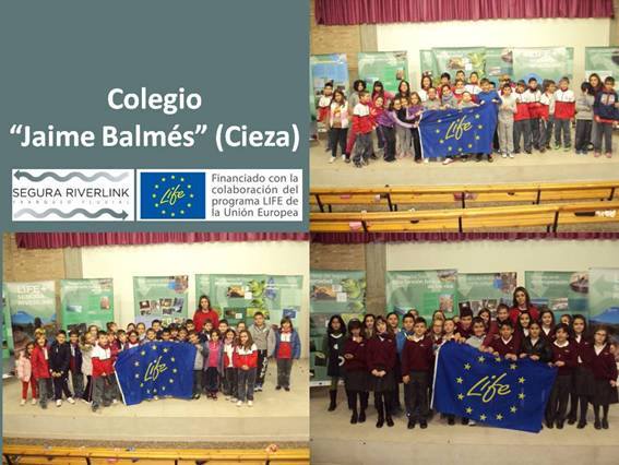 Ver la imagen en tamaño real. El LIFE + SEGURA RIVERLINK llega al Colegio Jaime Balmés