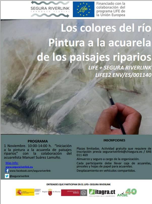 Ver la imagen en tamaño real. Próxima actividad de voluntariado: Introducción a la pintura con acuarela de paisajes riparios