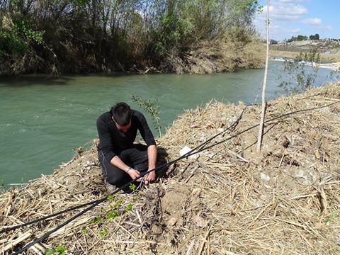 Ver la imagen en tamaño real. La participación de los propietarios a través de la Custodia del Territorio permite dotar de riego algunas plantaciones del LIFE+SEGURARIVERLINK