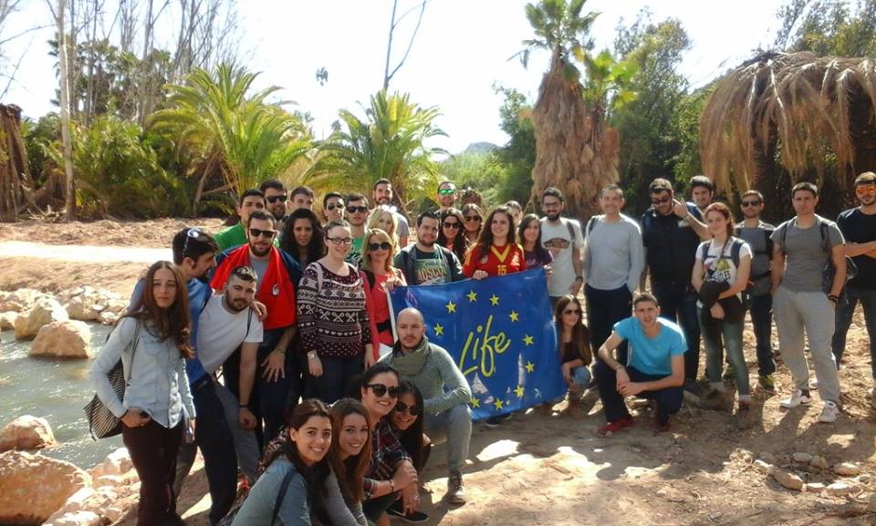 Ver la imagen en tamaño real. Alumnos de la UMU visitan el LIFE+SEGURARIVERLINK