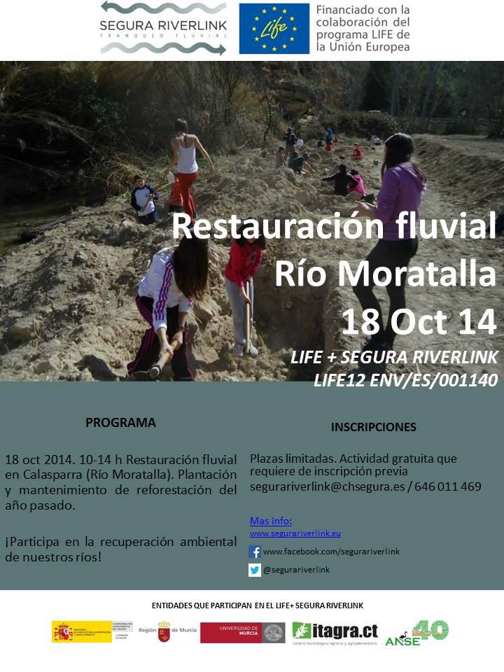 Ver la imagen en tamaño real. Actividad de voluntariado en el Río Moratalla (Calasparra)