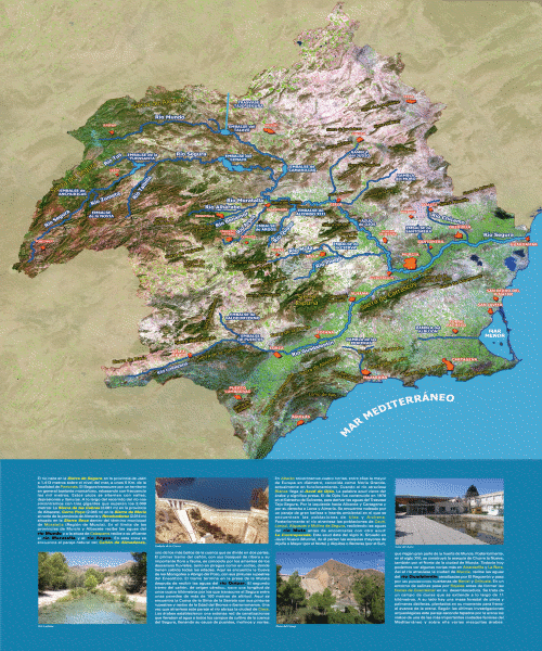 Satellite image of a Segura basin map