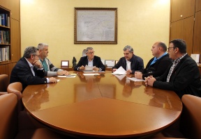 El presidente de la CHS se reúne con el Heredamiento de Alguazas 