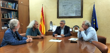 La CHS revisa con ANSE la colaboración ambiental en la finca de La Raja y analiza cue 