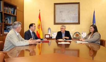 La CHS y el Ayuntamiento de Ulea analizan soluciones ante los desbordamientos en la r 