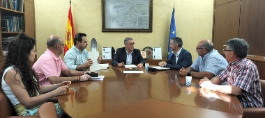 La CHS se reúne con la nueva directiva de la Comunidad de Regantes del Pantano de la  