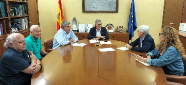 La CHS revisa con la plataforma STOP Inundaciones la tramitación de los proyectos de  
