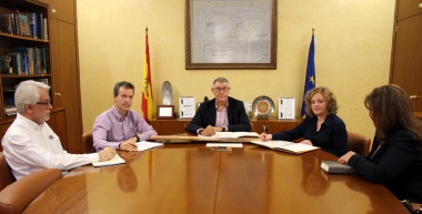 La CHS y el Ayuntamiento de Paterna del Madera acuerdan un convenio de colaboración 