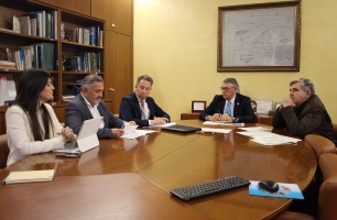 El presidente de la Confederación Hidrográfica del Segura recibe al alcalde de Lorca 