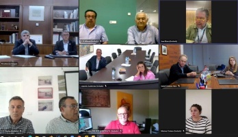 El presidente de la CHS mantiene una reunión de trabajo con las comunidades de regant 