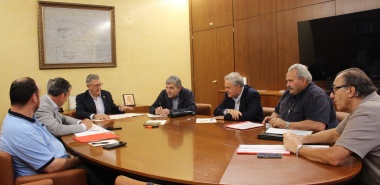 El presidente de la Confederación Hidrográfica del Segura mantiene una reunión de tra 