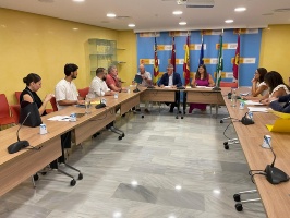 La CHS aborda con el Ayuntamiento de Mazarrón la problemática de la rambla de Los Azn 