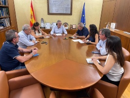 La CHS se reúne con la nueva directiva de la Comunidad de Regantes de Mazarrón. 