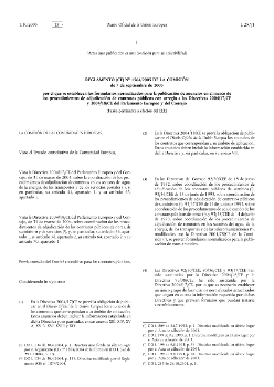 Reglamento (CE) Nº 1564/2005 de la Comisión de 7 de septiembre de 2005