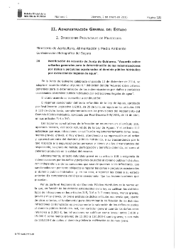 Notificación de acuerdo de Junta de Gobierno de la Comunidad Autónoma de la Región de Murcia. 2015, de 2 de enero