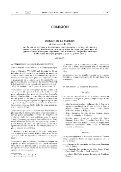 Decisión de la Comisión de 8 de enero de 1998