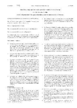 Directiva 2006/118/CE del Parlamento Europeo y del Consejo, de 12 de diciembre de 2006