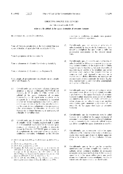 Directiva 98/83/CEE del Consejo, de 3 de noviembre de 1998
