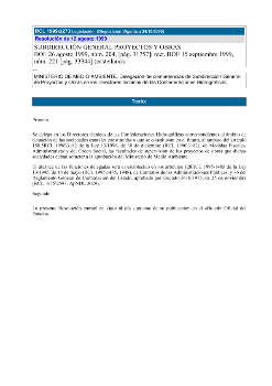 Resolución de 12 de agosto 1999